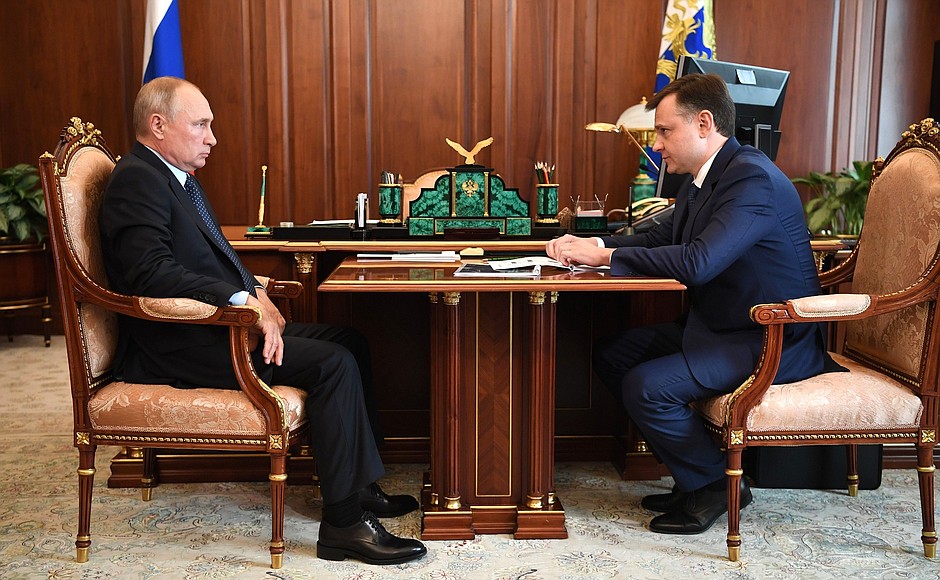 Встреча В.Путина с Ю.Слюсарем